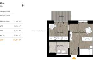 + Angebot!! Erstbezug + Singlewohnung mit Einbauküche & Balkon - barrierefrei, effizient, modern – Unritzstraße 38, 9117 Rabenstein, Chemnitz – Vorschaubild 2