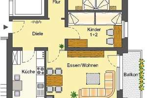 Hübsche 3-Zimmer-Dachgeschosswohnung in grüner Umgebung - mit WBS - – Otto-Hahn-Str. 6, 47167 Neumühl, Duisburg – Vorschaubild 10