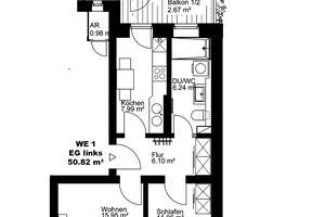 Moderne 2-Zimmerwohnung mit Balkon und eigenem Garten im beliebten Stadtteil Plagwitz! – Thüringer Straße 8, 4179 Neulindenau, Leipzig – Vorschaubild 10