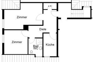 Großzügige 2-Zi.-Wohnung mit Duschbad – Bremer Str. 167, 49086 Widukindland, Osnabrück – Vorschaubild 2