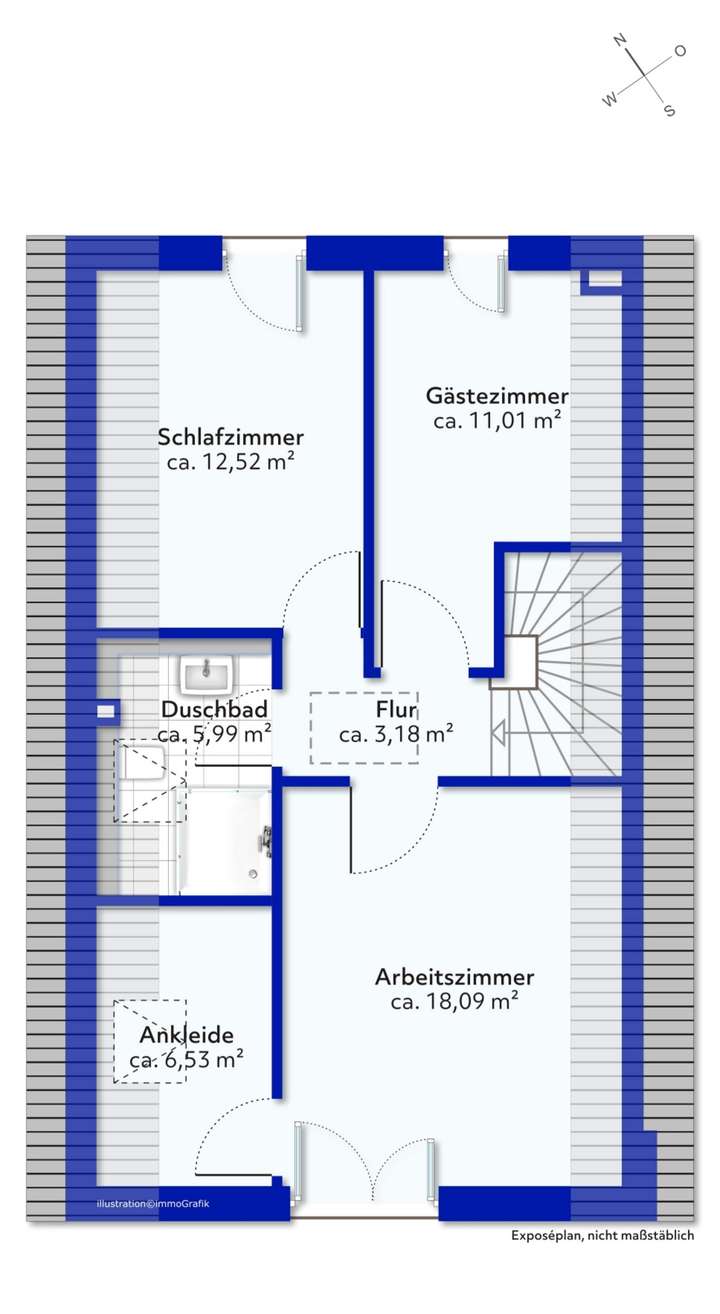 Darstellung Dachgeschoss