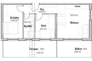 ** Lichtdurchflutete 3 Zimmer Wohnung mit großzügigen Balkon in bester Wohnlage, IN-Haunwöhr ** – Die vollständige Adresse der Immobilie erhältst du vom Anbieter., 85051 Münchener Straße, Ingolstadt – Vorschaubild 20