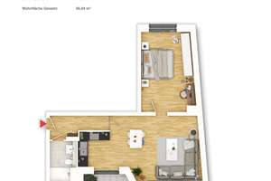 Erstbezug nach Sanierung -  2-Zimmerwohnung mit Sonnenbalkon in Köln-Sülz – 50939 Sülz, Köln – Vorschaubild 8