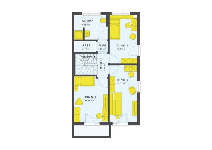 Familienfreundlicher Grundriss