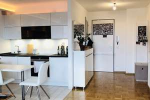 möblierte 2-Zimmerwohnung mit Küche, Westbalkon und Badewanne in guter Lage – 80937 Am Hart, München – Vorschaubild 9