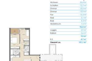 4-Zimmer-Neubauwohnung an der Kieler Hörn – Die vollständige Adresse der Immobilie erhältst du vom Anbieter., 24143 Gaarden-Ost, Kiel – Vorschaubild 8