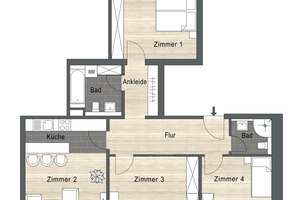Attraktive 4 Zimmer - Wohnung in der City |ruhige Lage | Balkon | 2 Bäder | ab Oktober bezugsfrei – Die vollständige Adresse der Immobilie erhältst du vom Anbieter., 4103 Zentrum-Ost, Leipzig – Vorschaubild 6