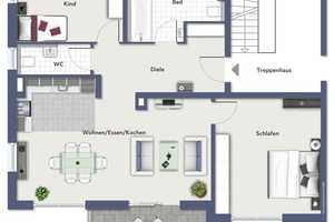 Neubau: 7-FH mit Carports in Nürnberg-Fischbach -  3 Wohnungen bereits verkauft! - Baubeginn 02/2025 – Hutbergstraße 2a, 90475 Nürnberg – Vorschaubild 1