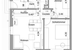  Renovierte, helle, ruhige 3-Zimmer-Wohnung im EG mit EBK, Terrassendeck in S-Feuerbach – Die vollständige Adresse der Immobilie erhältst du vom Anbieter., 70469 Hohe Warte, Stuttgart – Vorschaubild 2