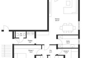 Frisch renoviert: Ruhige 4-Zimmer-Wohnung mit Südbalkon in Dortmund-Ost – Grüningsweg 55, 44319 Asseln, Dortmund – Vorschaubild 2