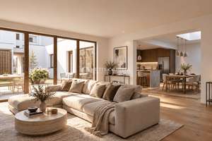NEUAUSBAU: HOFHAUS IM PRIVATEN INNENHOF MIT BEGRÜNTEM PATIO, CARPORT & ZWEI BÄDERN +PROVISIONSFREI+