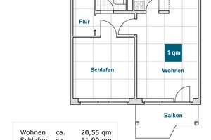Wohnglück - günstig geschnittene 2-Zi.-Wohnung – Herzberger Str. 24, 1239 Prohlis-Nord, Dresden – Vorschaubild 2
