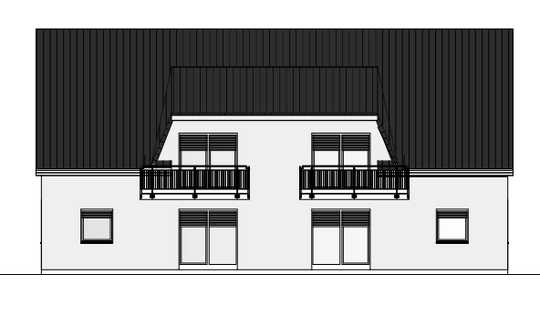 Bild von Hier könnte dieses moderne 4-Familienhaus gebaut werden