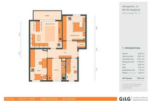 Schöne 3-ZKB in Top-Lage Augsburg-Göggingen | Süd-Balkon | Uni-Nähe – Augsburg – Vorschaubild 14