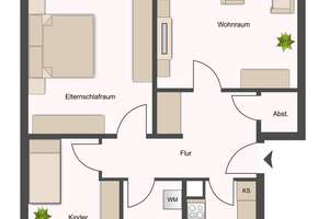 Panoramaaussicht inklusive: Modernisierte 3-Zimmer-Wohnung mit Loggia und Garage – Die vollständige Adresse der Immobilie erhältst du vom Anbieter., 51381 Bergisch Neukirchen, Leverkusen – Vorschaubild 10