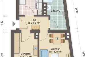 Günstige 2-Zimmer-Wohnung mit Balkon und Dusche in Bremerhaven-Lehe! – Jacobistraße 31, 27576 Lehe, Bremerhaven – Vorschaubild 6