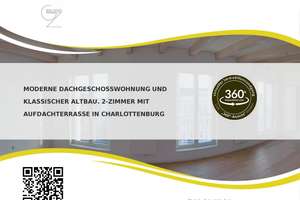 Moderne Dachgeschosswohnung und klassischer Altbau. 2-Zimmer mit Aufdachterrasse in Charlottenburg – Die vollständige Adresse der Immobilie erhältst du vom Anbieter., 10587 Charlottenburg, Berlin – Vorschaubild 2