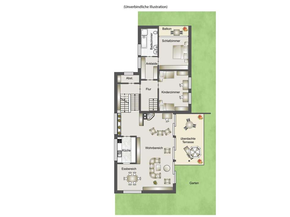 Garten-/ Obergeschoss