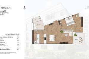 Ruhige Neubauwohnung mit Balkon im Kö-Karree - nur 80m von der Königsallee entfernt – Talstraße 11, 40217 Friedrichstadt, Düsseldorf – Vorschaubild 5