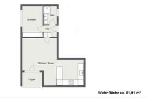 2-Zimmerwohnung mit offener Küche und Tiefgarage in Friedrichshofen – Die vollständige Adresse der Immobilie erhältst du vom Anbieter., 85049 Friedrichshofen-Hollerstauden, Ingolstadt – Vorschaubild 8