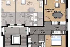 Moderne 2-Zimmer-Wohnung mit Balkon und Tiefgaragenstellplatz in Passau-Sailerwöhr – Die vollständige Adresse der Immobilie erhältst du vom Anbieter., 94032 Haidenhof Nord, Passau – Vorschaubild 6