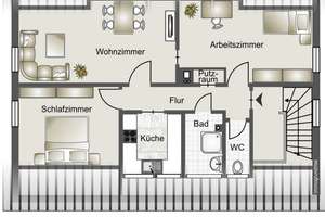 Helle und moderne 3-Zimmer DG-Wohnung in bester Lage! – Reutlinger Straße 123, 70597 Waldau, Stuttgart – Vorschaubild 10