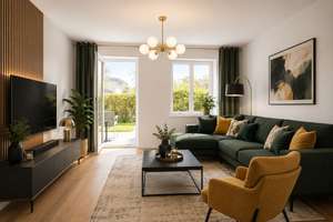 Terrassentür auf, Alltag aus– vermietete 3-Zimmer-Gartenwohnung! Perspektivisch zur Selbstnutzung! – Eigerstraße 7, 13089 Heinersdorf, Berlin – Vorschaubild 2