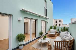 WOHNEN AUF HÖCHSTEM NIVEAU: EXKLUSIVE WOHNUNG MIT 40 m² TERRASSE UND ERWEITERUNGPOTENZIAL