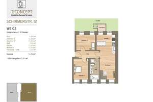 3-Zimmer | Altbau mit Neubaustandard | Fußbodenheizung | PROVISIONSFREI – Die vollständige Adresse der Immobilie erhältst du vom Anbieter., 4318 Anger-Crottendorf, Leipzig – Vorschaubild 9