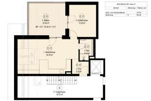 Lichtdurchflutete 2-Zimmer-Wohnung mit bis zu 3,41 m Deckenhöhe, Terrasse und EEK A+ – Fuchsbergstraße 7c, 83104 Tuntenhausen – Vorschaubild 12