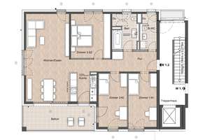 4-Zimmer-Wohnung Wiesbaden – Erstbezug in gefragter Lage mit viel Komfort – Thaerstraße 3, 65193 Nordost, Wiesbaden – Vorschaubild 2