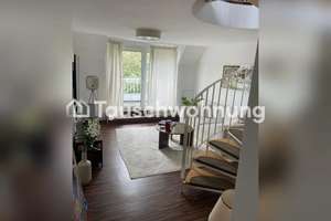Tauschwohnung: Helle 2 Zimmer Maisonette Wohnung mit Balkon