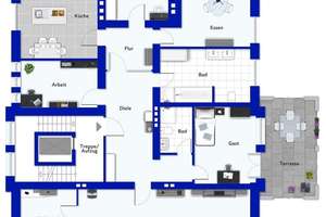 Exklusives Altbau-Highlight im Viktoriaviertel von Wiesbaden, ca. 220 m² Luxus auch für die ganze  – Die vollständige Adresse der Immobilie erhältst du vom Anbieter., 65189 Südost, Wiesbaden – Vorschaubild 12