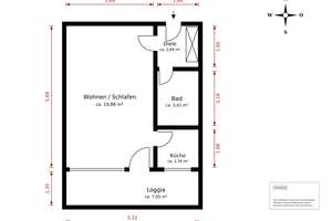 Provisionsfrei: Vermietete 1-Zimmer-Wohnung mit Südloggia – Die vollständige Adresse der Immobilie erhältst du vom Anbieter., 81673 Josephsburg, München – Vorschaubild 6