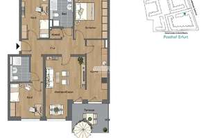 antaris Immobilien GmbH **Modern. Großzügig. Komfortabel. Ihre neue Traumwohnung mit Terrasse** – Die vollständige Adresse der Immobilie erhältst du vom Anbieter., 99085 Krämpfervorstadt, Erfurt – Vorschaubild 10