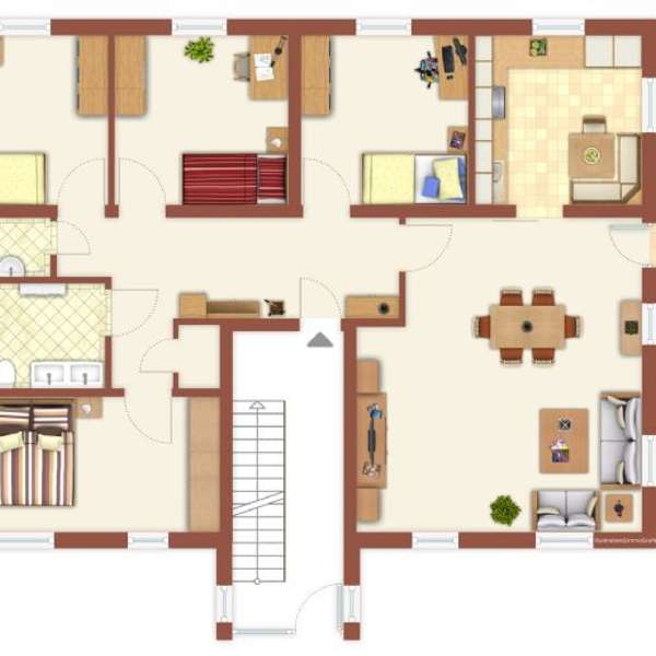 *** Großzügige, helle 5-Zimmer-Erdgeschoss-Wohnung mit Terrasse und Gemeinschaftsgarten ****