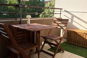 Voll möblierte 2-Zimmer-Wohnung mit Balkon und Aufzug in Mannheim-Neckarstadt-Ost