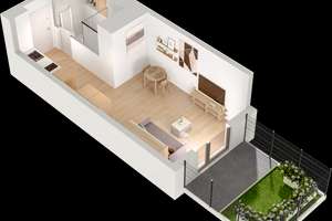 Möblierte Studio Wohnungen mit Gemeinschaftsflächen: Padelplatz, Fitness, Dachterrasse & mehr – Buschkrugallee 64, 12359 Britz, Berlin – Vorschaubild 21