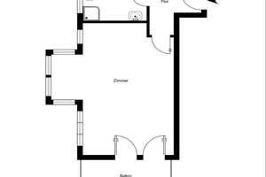 Wohnen mit Charakter: Helles Einzimmerapartment in Lichtenrade – Alt-Lichtenrade 74, 12309 Lichtenrade, Berlin – Vorschaubild 9