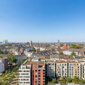 Wohnen über den Dächern von Düsseldorf
