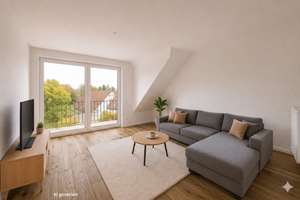 Erstbezug/Dachausbau: Exklusive klimatisierte Maisonette mit West-Dachterrasse & Garage in  Uninähe – 40225 Bilk, Düsseldorf – Vorschaubild 3