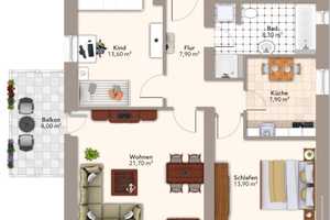 Leben in Stadtfeld-West! Schöne 3-Raum-Wohnung mit Balkon – An der Enckekaserne 127, 39110 Magdeburg – Vorschaubild 10