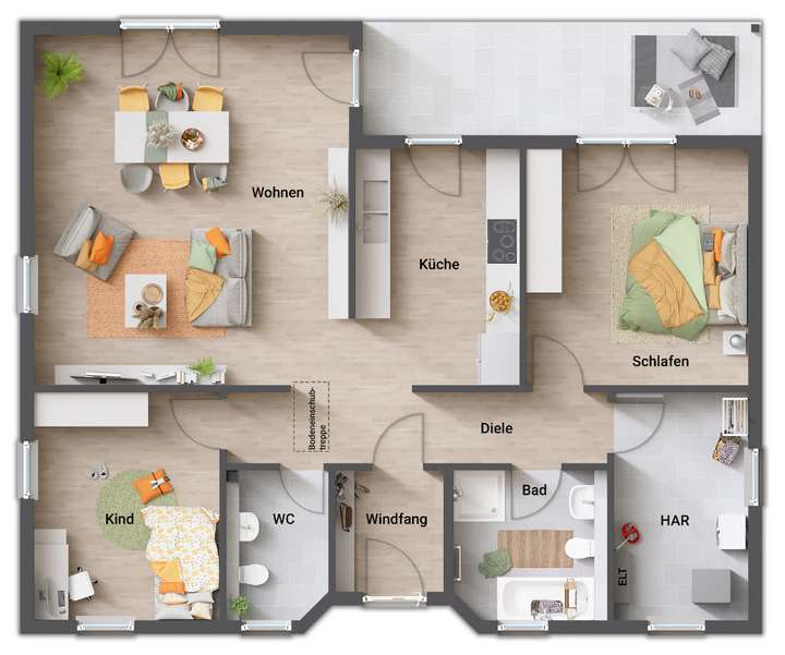 Winkelbungalow 108