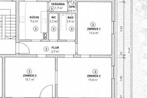 3 Zimmer Altbauwohnung im Rodgebiet – Vogelsangstr. *, 75173 Pforzheim – Vorschaubild 2