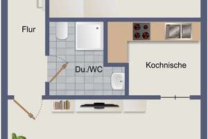 "Renovierungsbedürftige 2,5-Zi.-Wohnung in Stuttgart-Ost" – Die vollständige Adresse der Immobilie erhältst du vom Anbieter., 70186 Gablenberg, Stuttgart – Vorschaubild 4