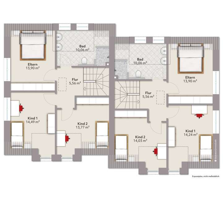 Grundriss Dachgeschoss 4.4