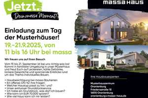 Tag der offenen Tür bei massa haus Berlin 19/20/21 Sept. in Oranienburg – Oberhavel (Kreis) – Vorschaubild 1
