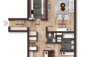 Attraktive Wohnung mit Fernblick, Einzelgarage und Aufzug. – Tilsiter Straße 6, 75181 Haidach, Pforzheim – Vorschaubild 16