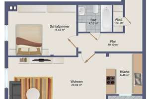 Großzügig, hell, freundlich: Moderne 2 Zimmer-Wohnung in zentraler Lage mitten in Kelkheim – Die vollständige Adresse der Immobilie erhältst du vom Anbieter., 65779 Kelkheim (Taunus) – Vorschaubild 14