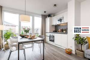 Willkommen am Puls der Hansestadt: Vollmöbliertes 2-Zimmer-Apartment mit EBK, BALKON, ALL-IN-MIET... – Schultzweg 7, 20097 Hammerbrook, Hamburg – Vorschaubild 3